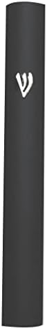 MASORET 4-Inch Aluminum Mezuzah Case with Hebrew Shin