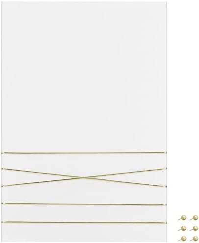 Navaris Velvet Memo Board 12x17 6 Push Pins White