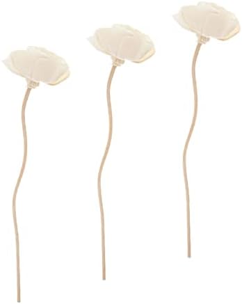 Mobestech 3Pcs Dried Flower Diffuser Sticks Natural Rattan Aromatherapy Decor