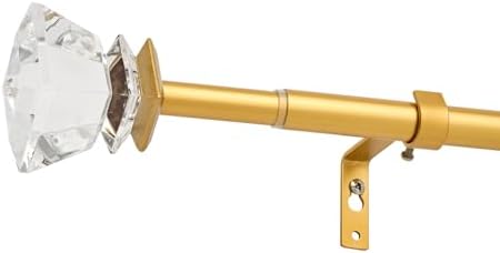 34 Adjustable Curtain Rod 30-126 Inch Gold
