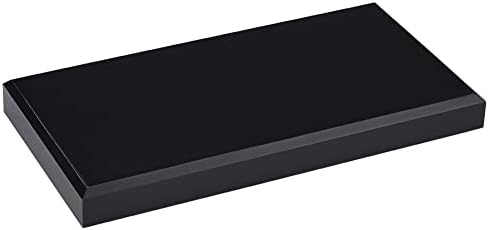 Fingerinspire Acrylic Beveled Display Base Black Rectangular