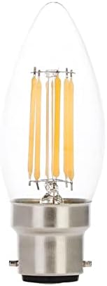 10pcs Dimmable 6w Candle Bulb LED Filament B22 Bayonet 220V Warm White Light