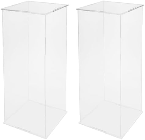 2 Pack Acrylic Pedestal Display for Weddings and Events