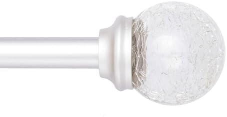 Kenney T71731 Crackled Glass Ball End Window Rod