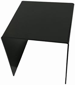 FixtureDisplays One Riser Combo 7 Cube 3-Sided Black Acrylic Display Risers