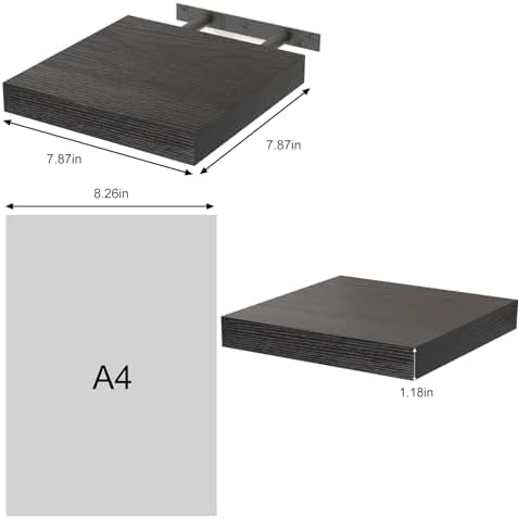 Fixwal 8in Floating Shelves Set of 3