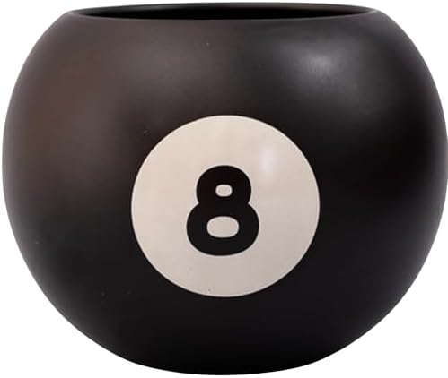 Bando Novelty 8 Ball Flower Vase Retro Ceramic Decor