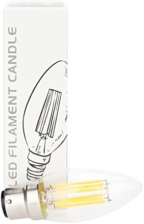 10pcs Dimmable 6w Candle Bulb LED Filament B22 Bayonet 220V Warm White Light