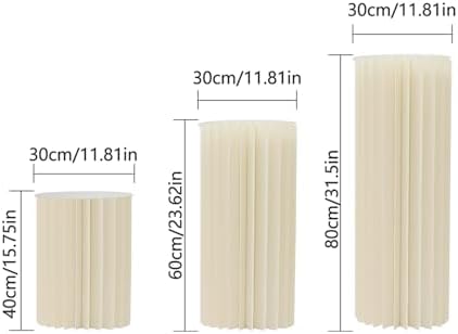 Cashewnuts 3PCS Foldable Cardboard Wedding Centerpieces