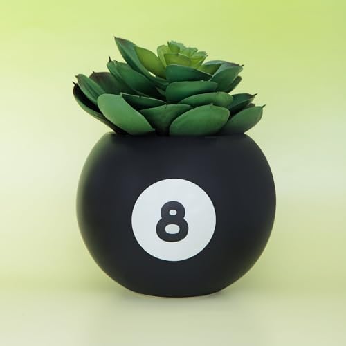 Bando Novelty 8 Ball Flower Vase Retro Ceramic Decor