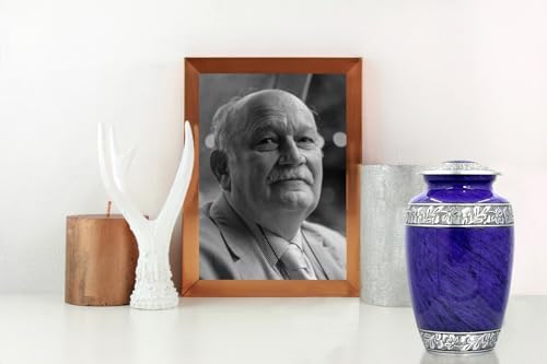 Bold Divine Purple Large Cremation Urn for Adult Ashes
