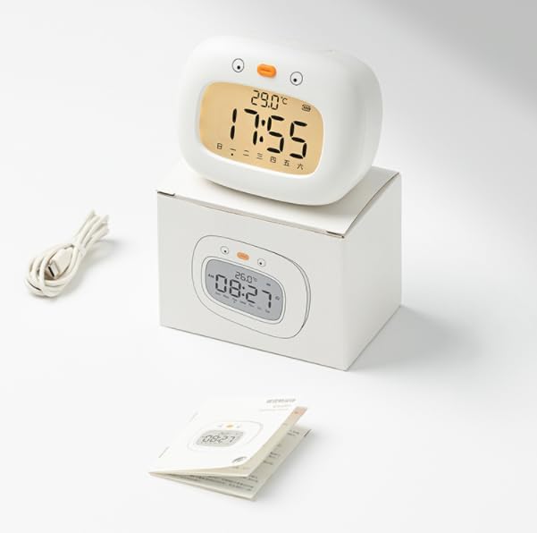 Kids Dinosaur Alarm Clock with Sleep Training and Night Light