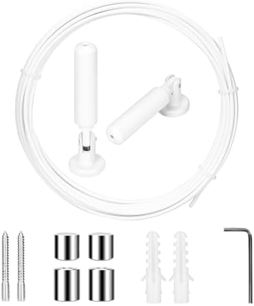 Stainless Steel Curtain Rod Set 164 FT for Windows and Art Displays