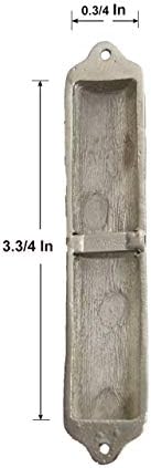 Bless This House Mezuzah Case 4 Inch Pomegranate Pewter Rose Pink