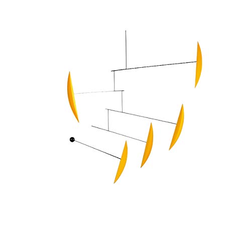 Flensted Mobiles Tango Yellow Hanging Mobile - 40 Inches