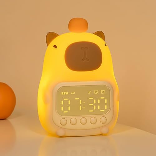 Capybara Night Light with Digital Clock
