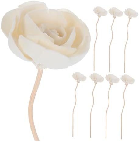 StobaZA Aroma Diffuser Sticks 8pcs Natural Rattan with Flower Design