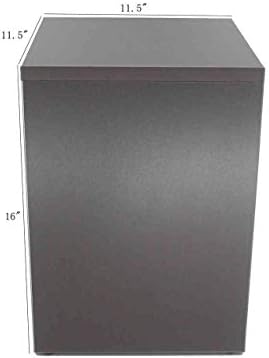 FixtureDisplays 115x115x36 Inch Grey Wood Cube Display Riser Stand 1