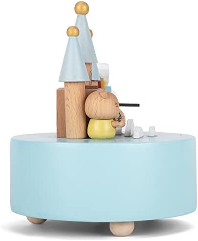 Cottage Garden Rainbow Castle Cat Music Box