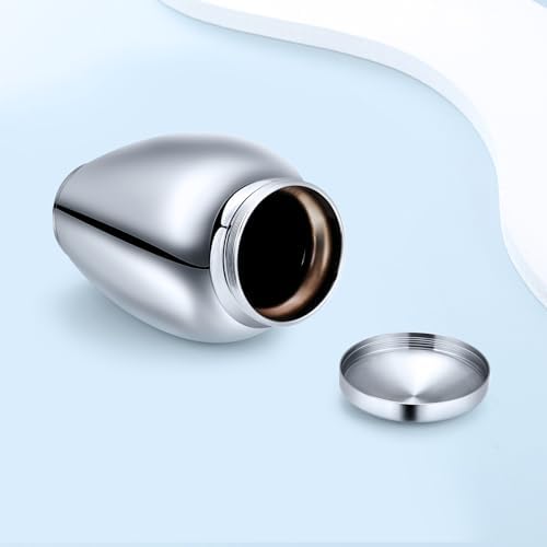 Imrsanl Cremation Urn for Human Ashes Stainless Steel Engraved Butterfly Keepsake Urn