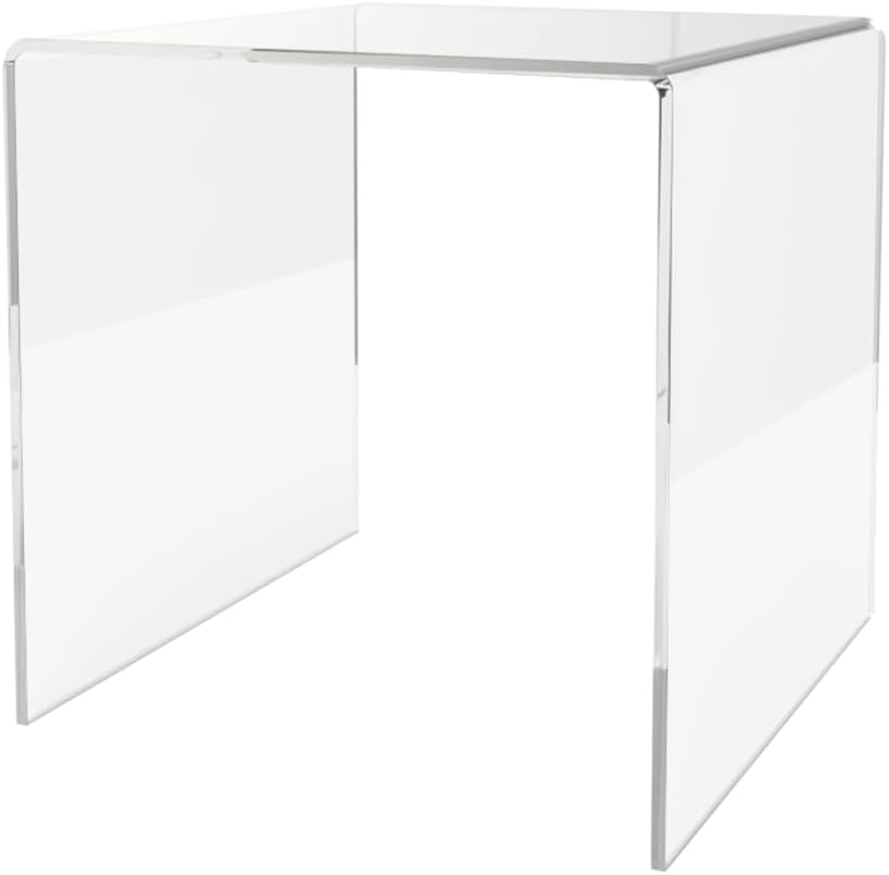 6 Clear Acrylic Display Riser Jewelry Showcase