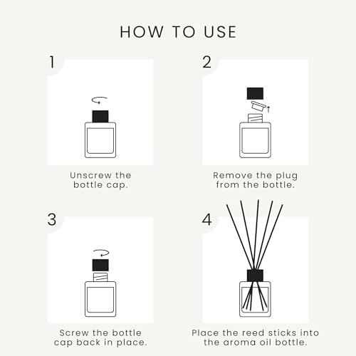 Mahogany Teakwood Reed Diffuser Set - Luxury Natural Aroma