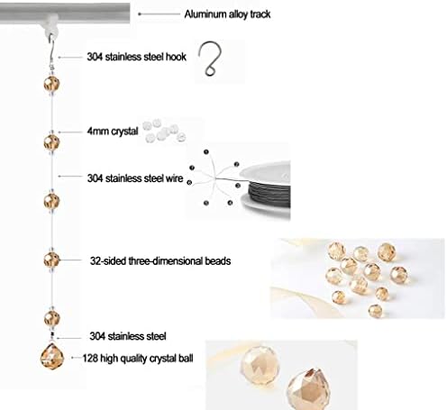 ZHOUXIAO Crystal Beaded Curtain Door Divider
