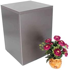 FixtureDisplays 115x115x36 Inch Grey Wood Cube Display Riser Stand 1