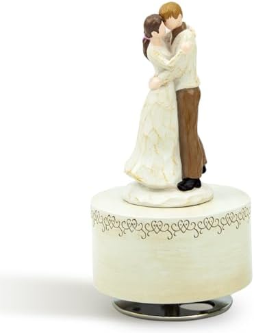 Falling in Love Couple Music Box Figurine