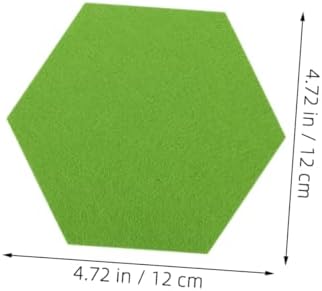 Hexagon Felt Board Tiles Set of 10 Green