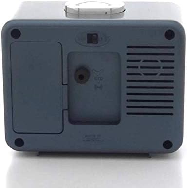 Casio Mens Travel Alarm Clock in Metallic Blue and Black