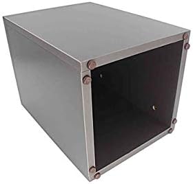 FixtureDisplays 115x115x36 Inch Grey Wood Cube Display Riser Stand 1