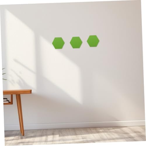 Hexagon Felt Board Tiles Set of 10 Green