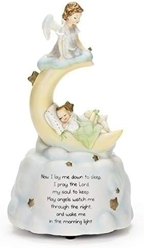 Roman Sweet Dreams Guardian Angel Baby Prayer Musical Figurine