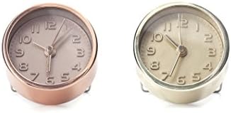 Kikkerland Embossed Metal Alarm Clock Gold or Copper