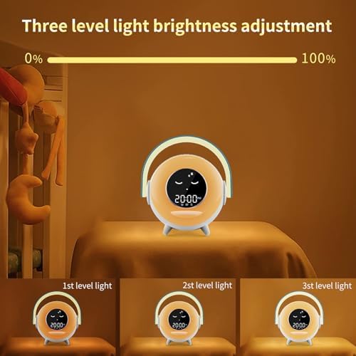 Kids Alarm Clock with Microphone and Night Light