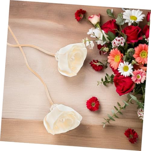 StobaZA Aroma Diffuser Sticks 8pcs Natural Rattan with Flower Design