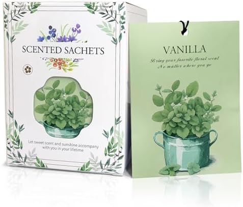 Vanilla Scented Sachet Bags 12 Pack Home Freshener