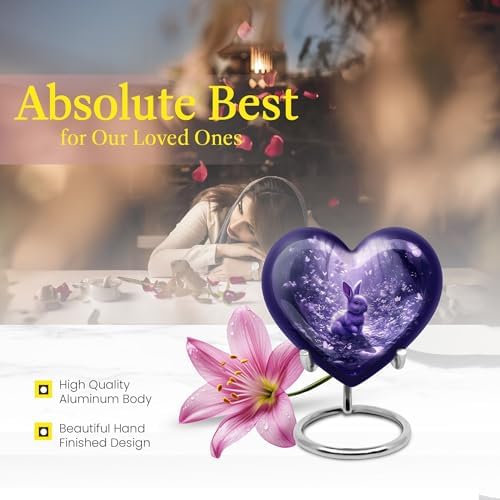 Rabbit Mini Keepsake Urn for Human Ashes 3 Inch