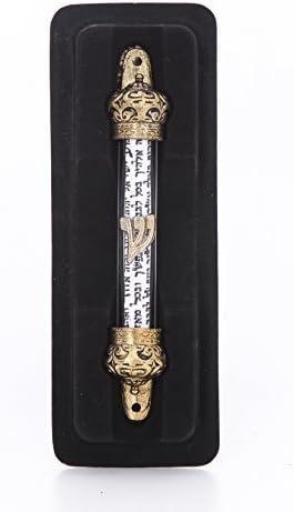 Zuluf Gold Plated Mezuzah with Scroll 5 Inches