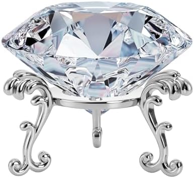 Jucoan 14 Pack Crystal Ball Stand Metal Silver