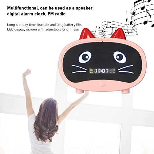 Digital Alarm Clock Speaker with Bluetooth and FM Radio
