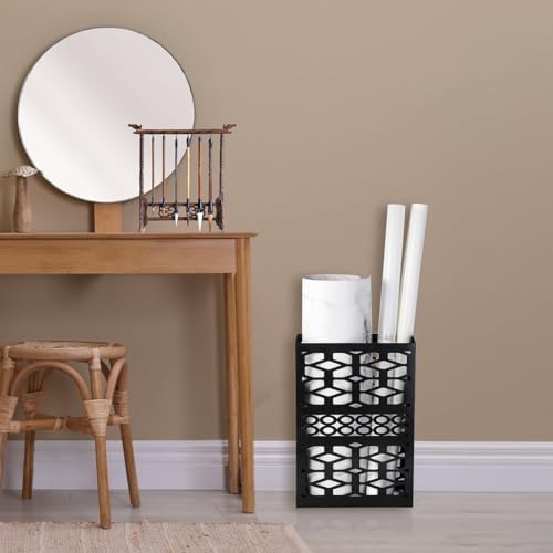 ZENFUN Metal Umbrella Holder with 2 Hooks Black