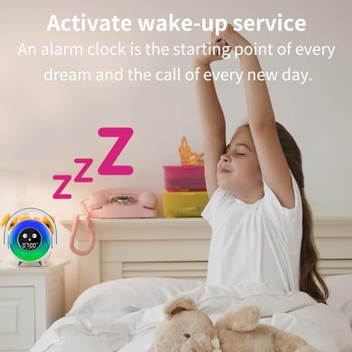 Kids Alarm Clock with Microphone and Night Light