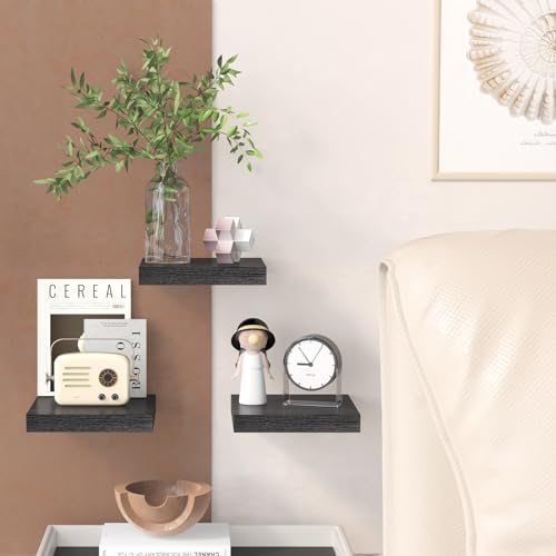 Fixwal 8in Floating Shelves Set of 3