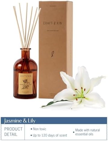 Craft Kin Jasmine Lily Reed Diffuser Set