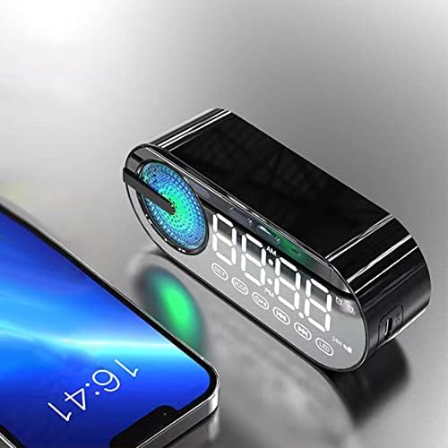 Bluetooth Speaker with Mirror Display and Dual Alarm Mode