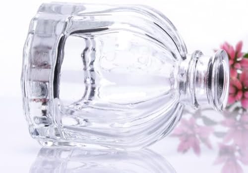 100ML Clear Glass Diffuser Bottle with Lid