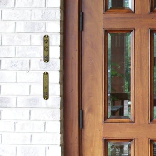 Cabilock 5Pcs Metal Mezuzah Door Decorations
