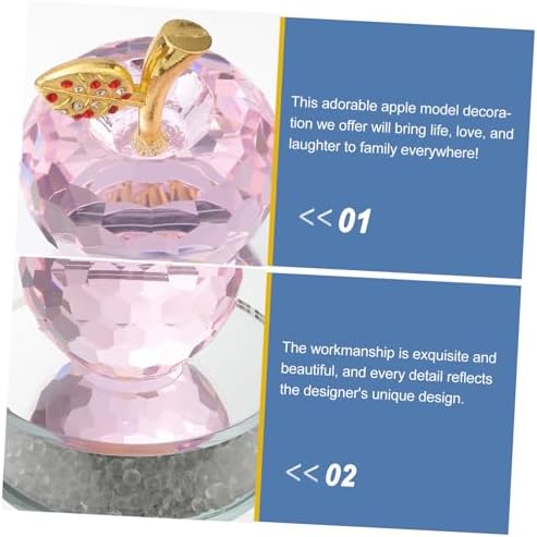 Happyyami Crystal Figurine Decor for Home and Car